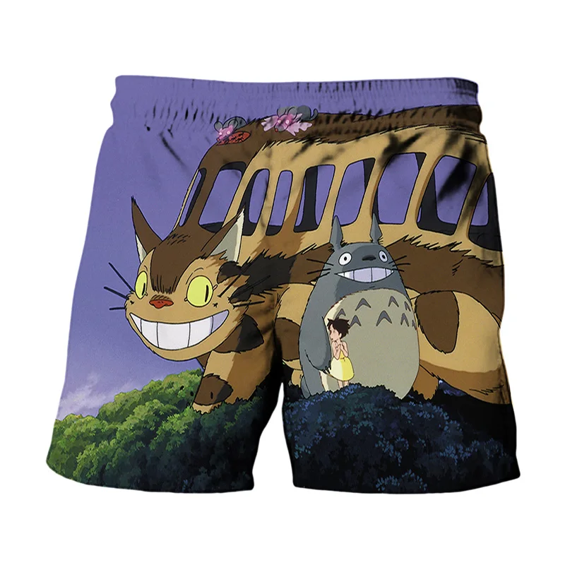 

2021 Summer Kids Beach Shorts New Lovely Anime Cat 3D Children Fashion Shorts Boy Girl Casual Comfortable Sports Swimwear Pants