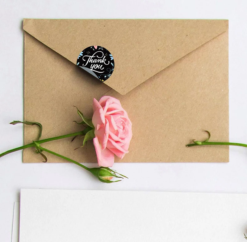 

Thank You Stickers Labels Sticky Sticker Paper Super Thanks Decoration Scrapbooking Sealing Stationery Supplies 100PCS