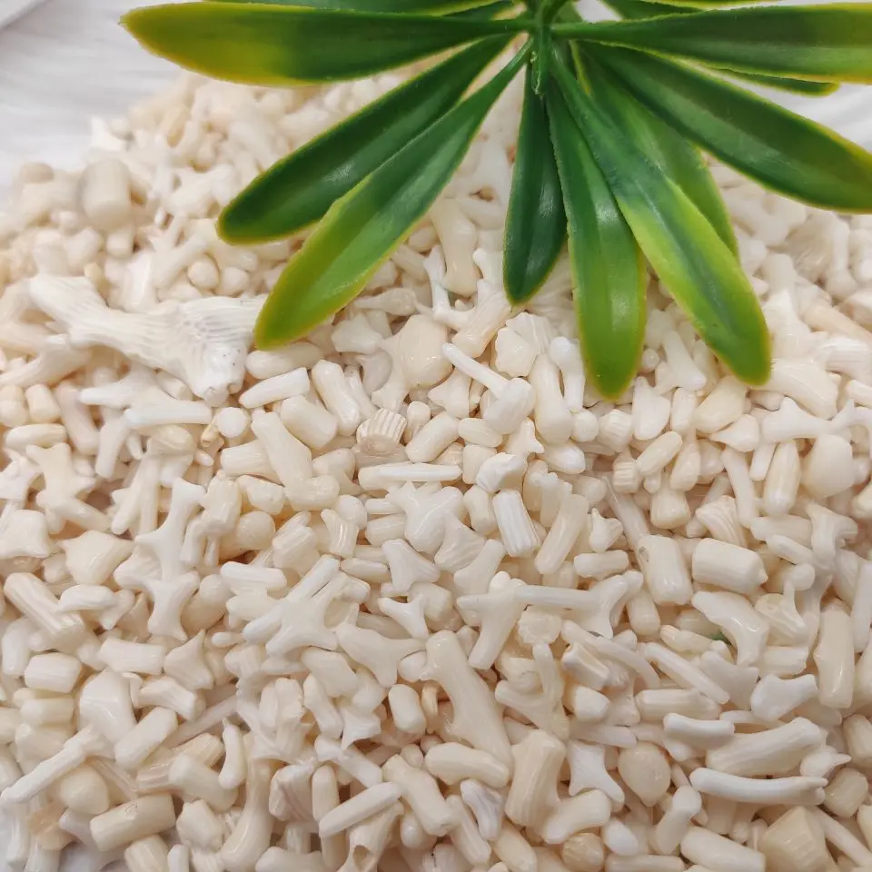 Натуральный белый коралловый кристалл красивый гравий камень кварц