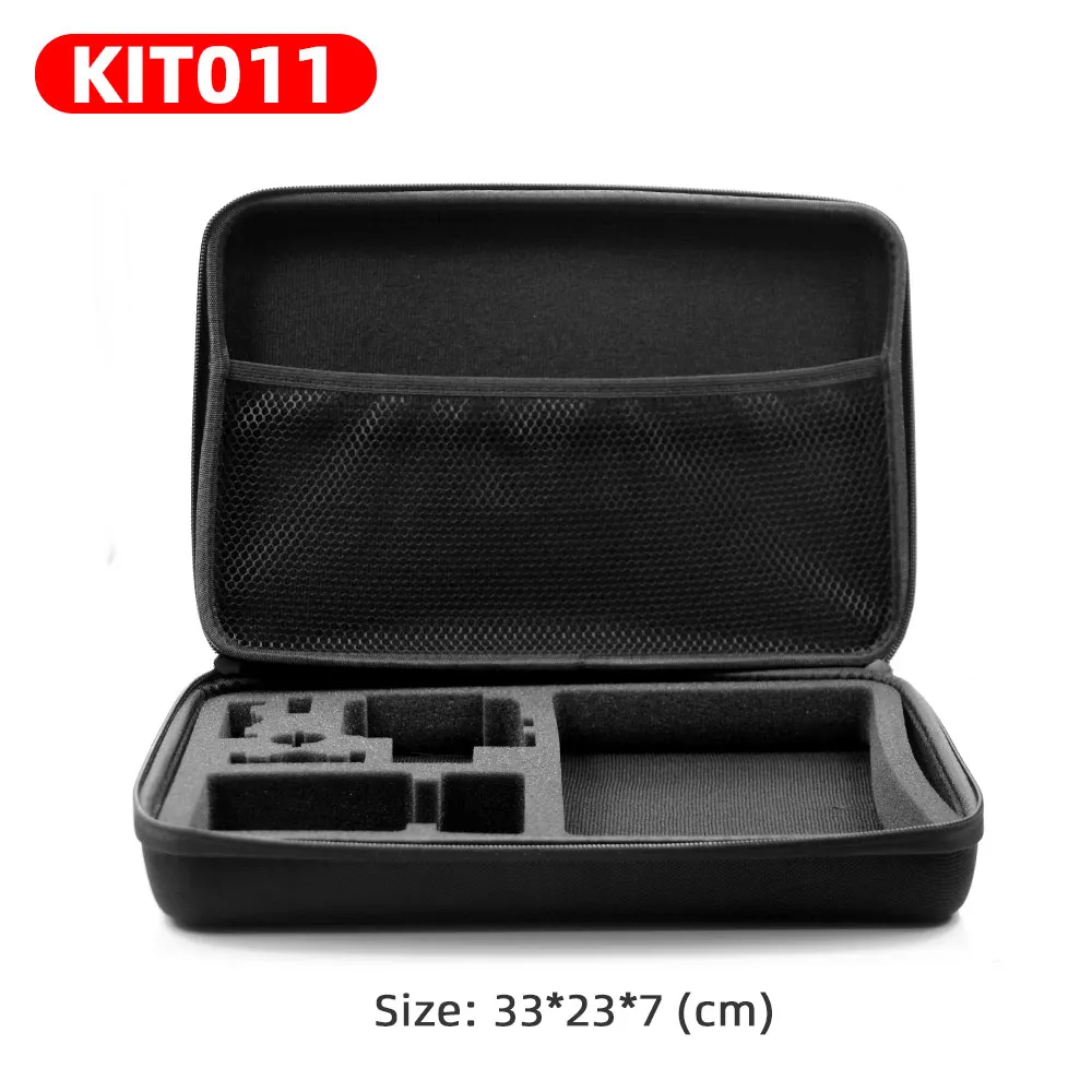 KIT011 Для GoPro hero 7 6 5 4 3+ экшн спортивные аксессуары для видеокамеры комплект селфи палка для SJCAM Xiaomi Yi 4k mijia Сумка Для Хранения Чехол - Цвет: KIT011