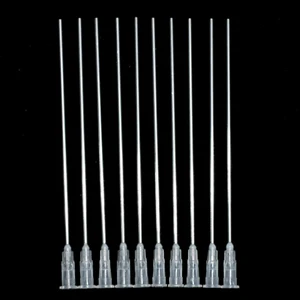 10 шт.компл. 100 мм нержавеющая сталь тупые дозирующие иглы клей наконечники игл для шприца для склеивания заполнения масло чернила сварочный флюс