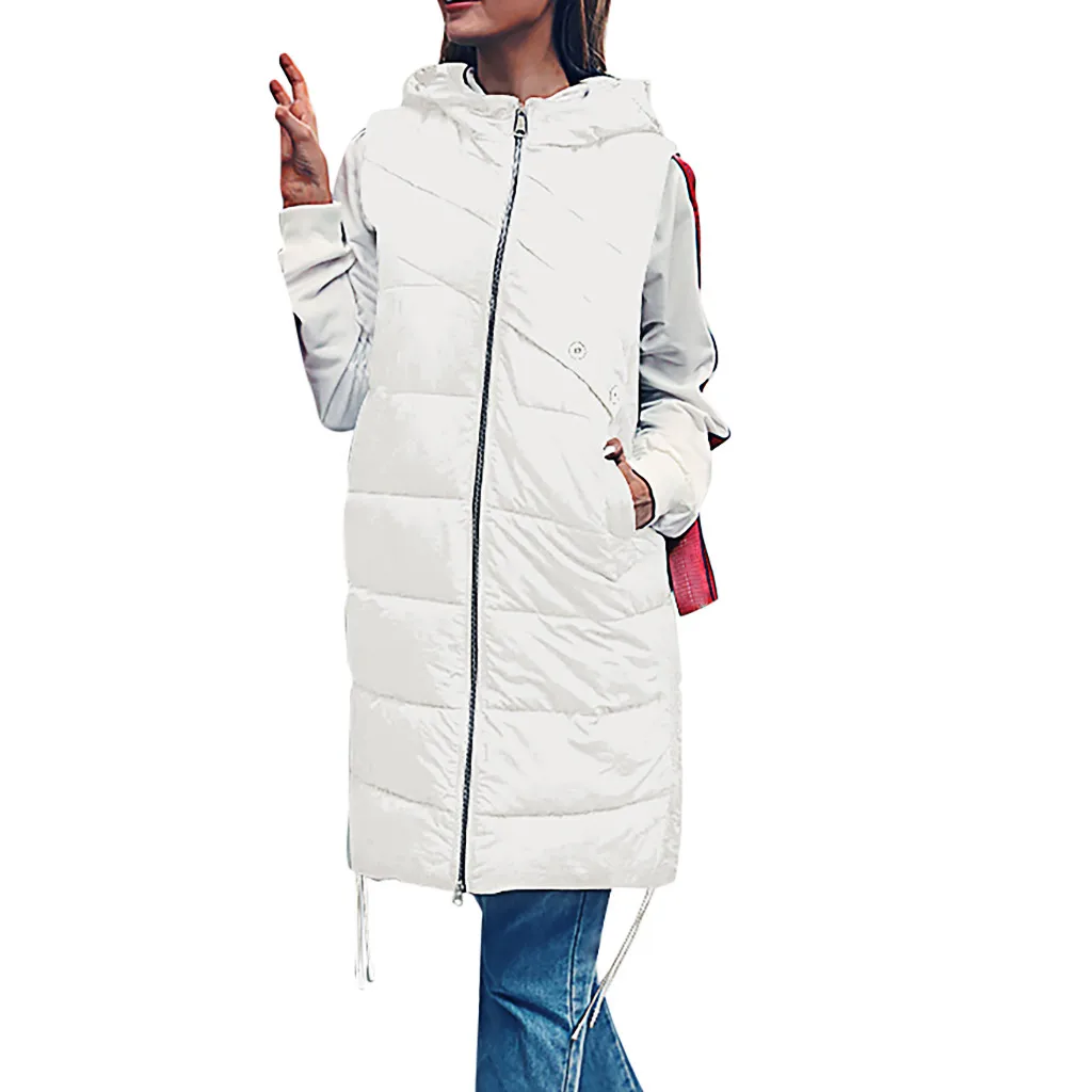 Зимние однотонные женские пуховики длинный ультра светильник пуховое пальто с