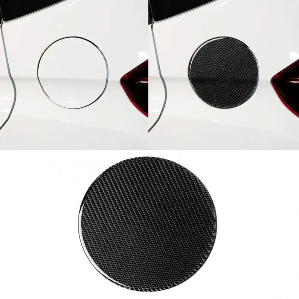 

New Style Carbon Fiber Auto Fuel Tank Caps Panel Decor Sticker for Honda FIT JAZZ 2014-2018 Car Accessories Supplies Goods