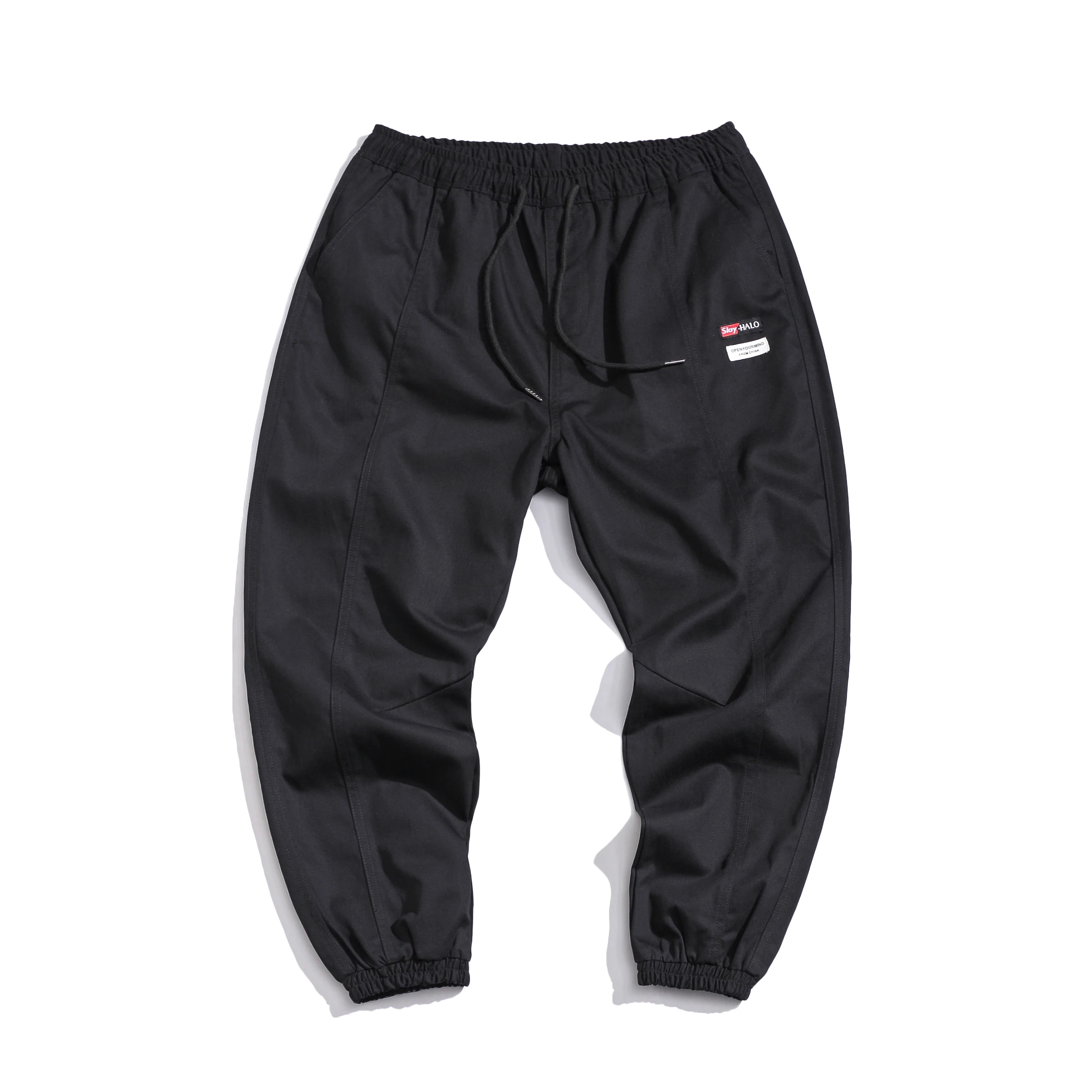 FUGOISM шаровары бежевые черные темно-зеленый мужские с эластичной резинкой на