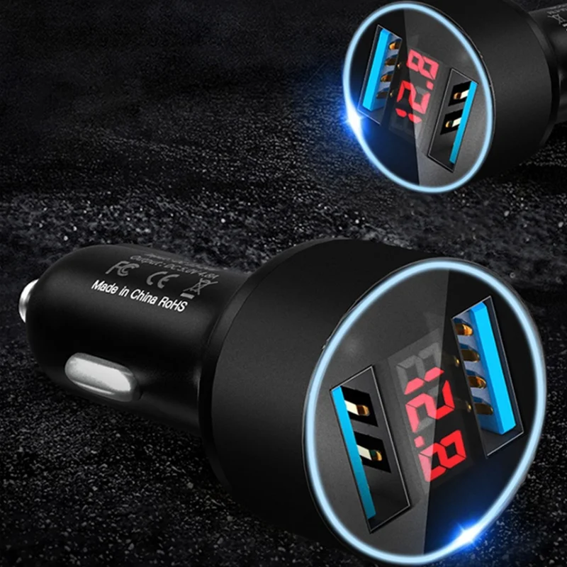 mini fast charger dual usb car phone charger for iphone 12 samsung s21 xiaomi 11 10 lite poco x3 nfc m3 5v 3a car phone charger free global shipping