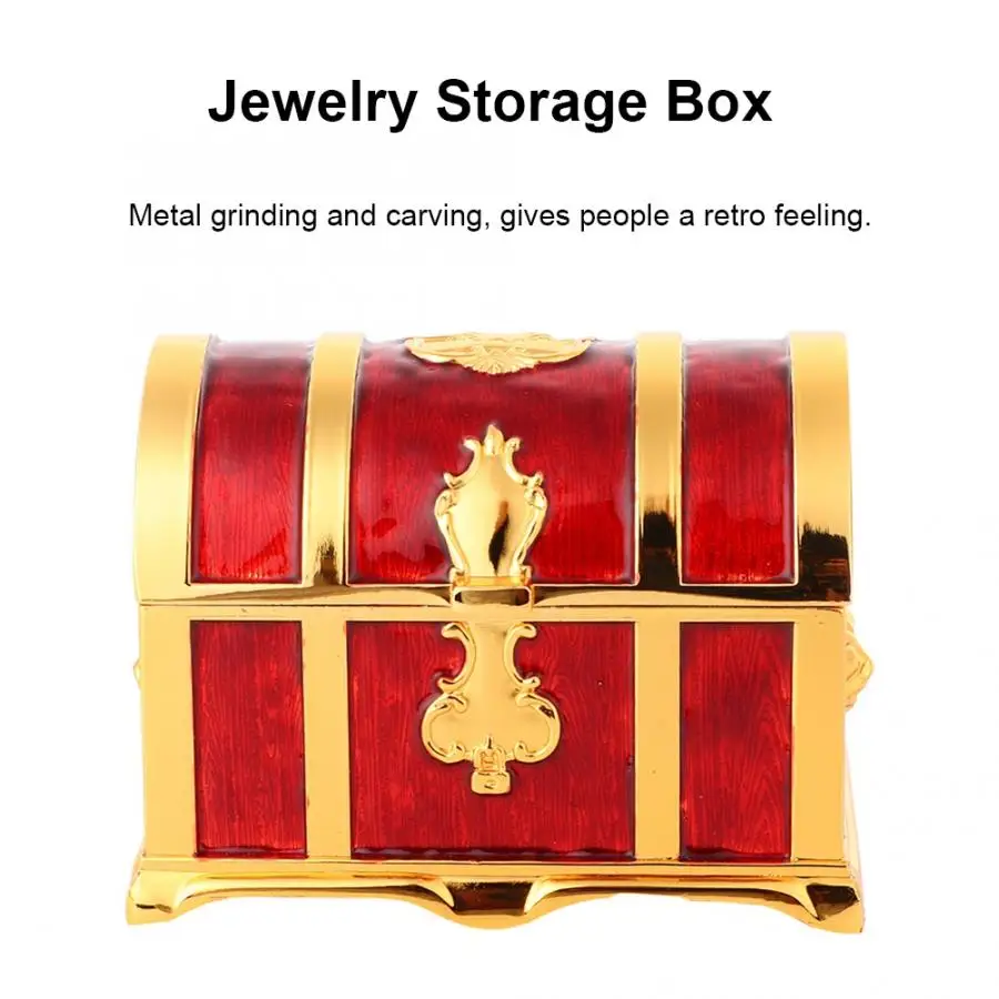 Ретро настольные украшения Чехол Органайзер серьги кольца коробка для хранения
