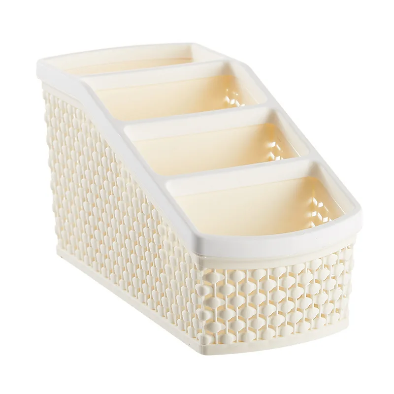 

Household cosmetics storage box makeup brush lipstick desktop finishing office desk shelf desk simple storage box 3#