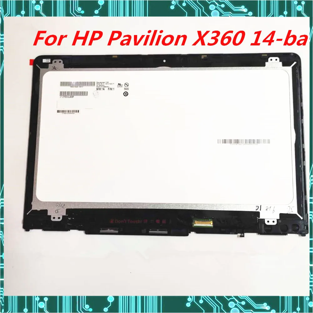 ЖК дисплей для ноутбука HP Pavilion x360 14 BA дюймов сенсорный экран в сборе с рамкой 100%