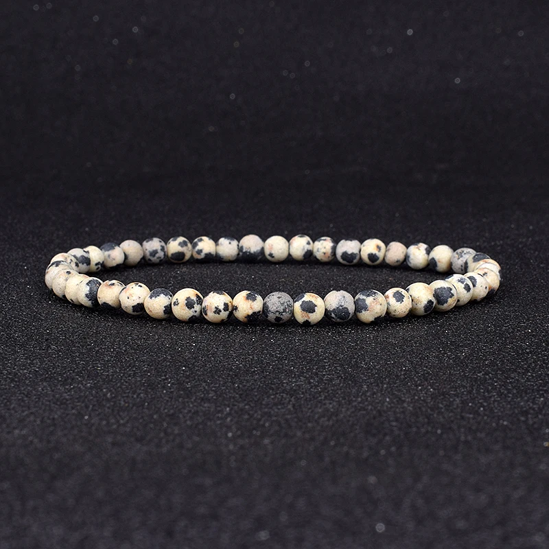 

4mm 6mm Mini Speckl Stone Chakra Bracelets Women Natural Beads Energy Bracelet Yoga Meditation Men Bracelet Friendship Jewelry