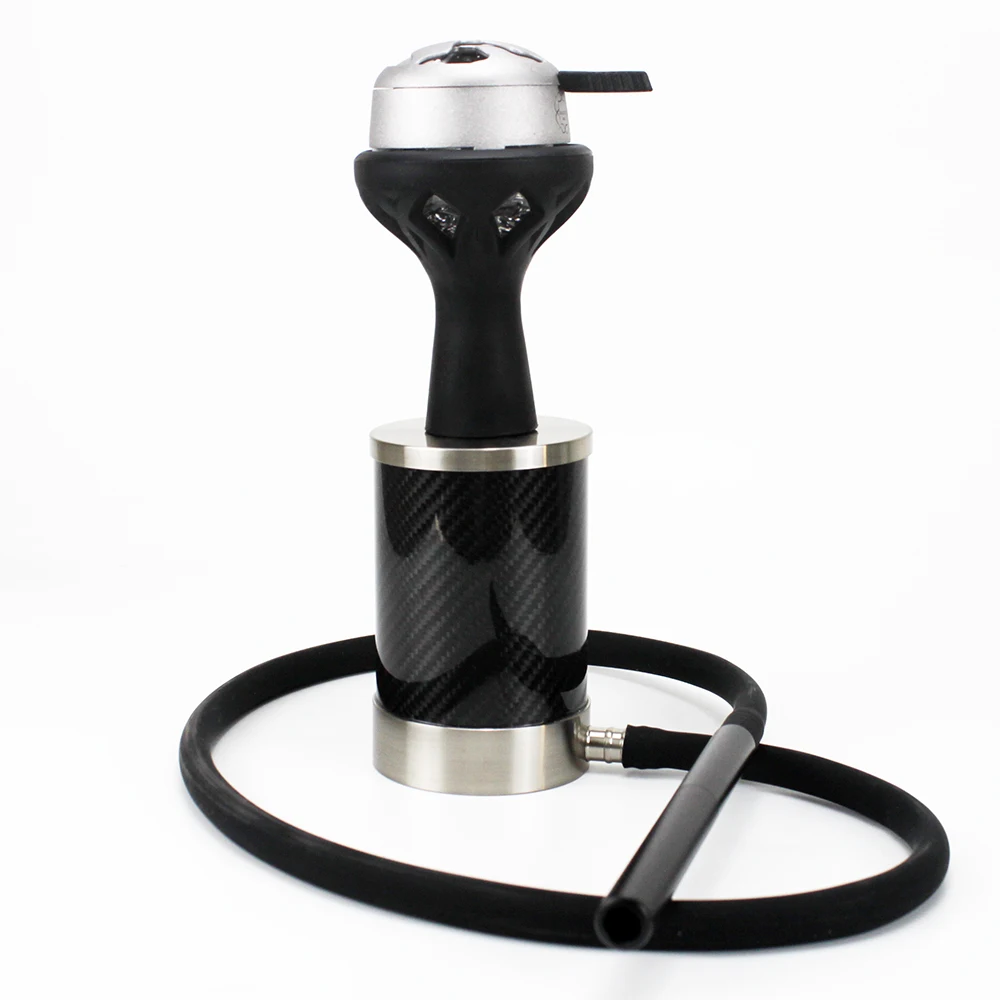 VYRO один углерод стиль V2A нержавеющая сталь путешествия кальян Sheesha водопровод наргиле Chicha настоящий карбоновый кальян