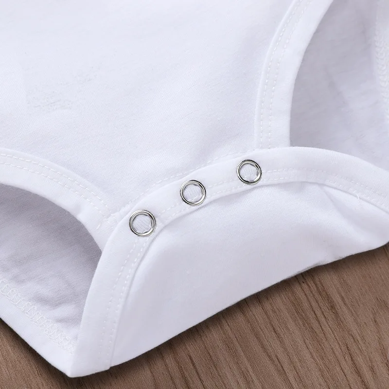 

White Short Sleeve Overalls Baby Girl Clothes Summer Cotton Short Jumpsuit Toddler Infant Romper ropa para bebe