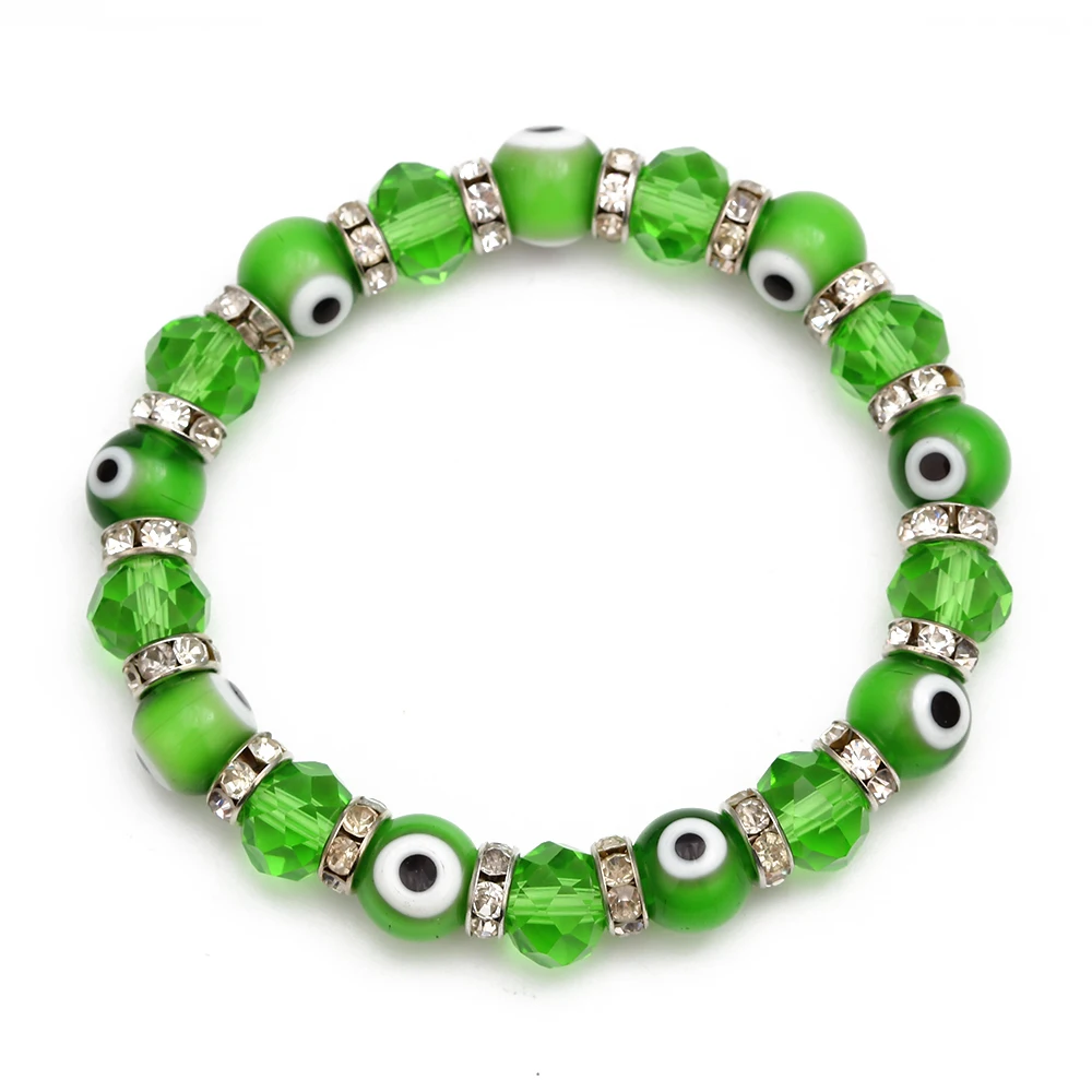 MEIBEADS 1 шт. модные синие подвески браслеты стеклянные бусины браслет для женщин и девушек эластичные