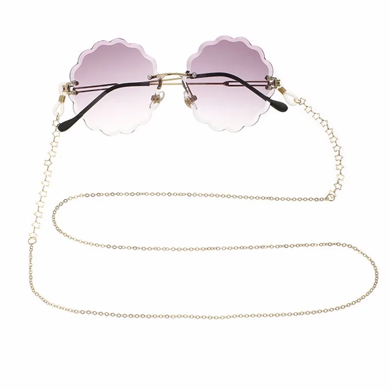 С аппликацией в виде Золотой звезды сплава цепочка для солнцезащитных очков