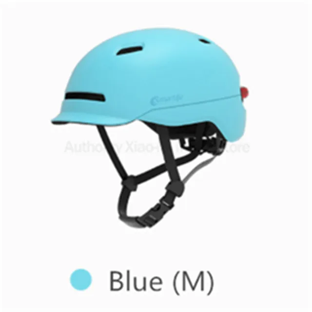 Blue(M) Xiaomi велосипедный самокат, шлемы матовые для мужчин, женщин, детей, Smart4u, шлем Smart Flash, водонепроницаемый задний светильник, велосипедный шлем, велосипедный шлем, дорожный - Цвет: Blue(M)