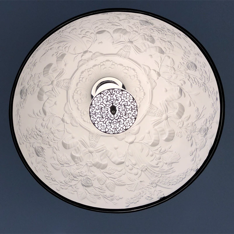 Скидка Скандинавский полимерный подвесной светильник, S LED дизайнерские подвесные лампы с 3D изображением неба, сада, черного и белого неба, полукру...