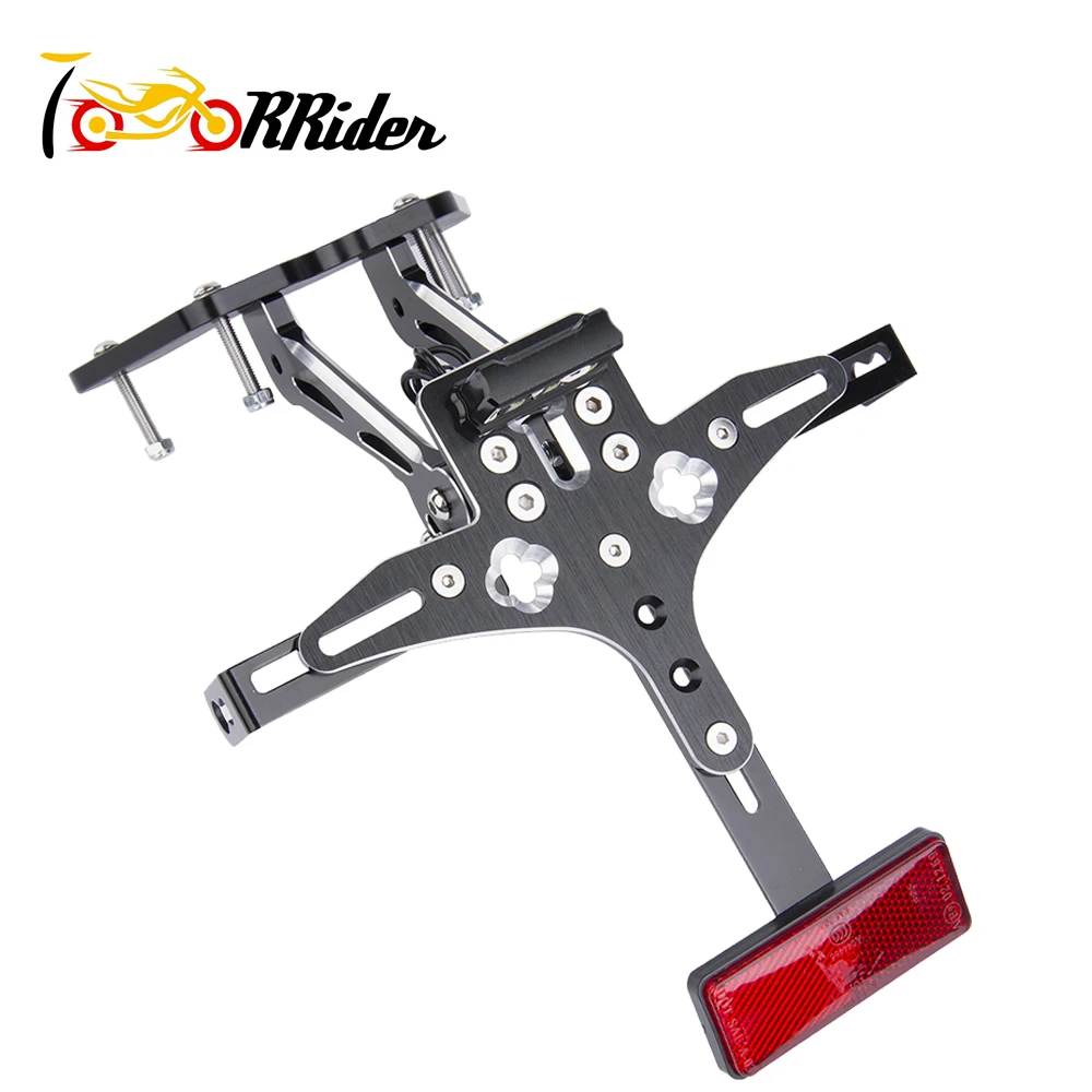 Рамка Номерного Знака Держатель Регулируемый мотоцикл хвост светильник