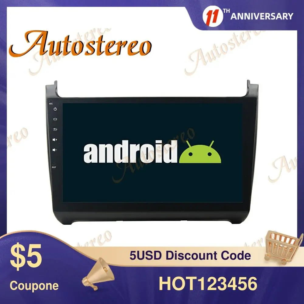 

Автомобильный мультимедийный плеер на Android 9 PX5 PX6 без DVD с GPS-навигацией для Volkswagen Polo 2015 2016 2017 автомобильное радио стерео головное устройство DSP