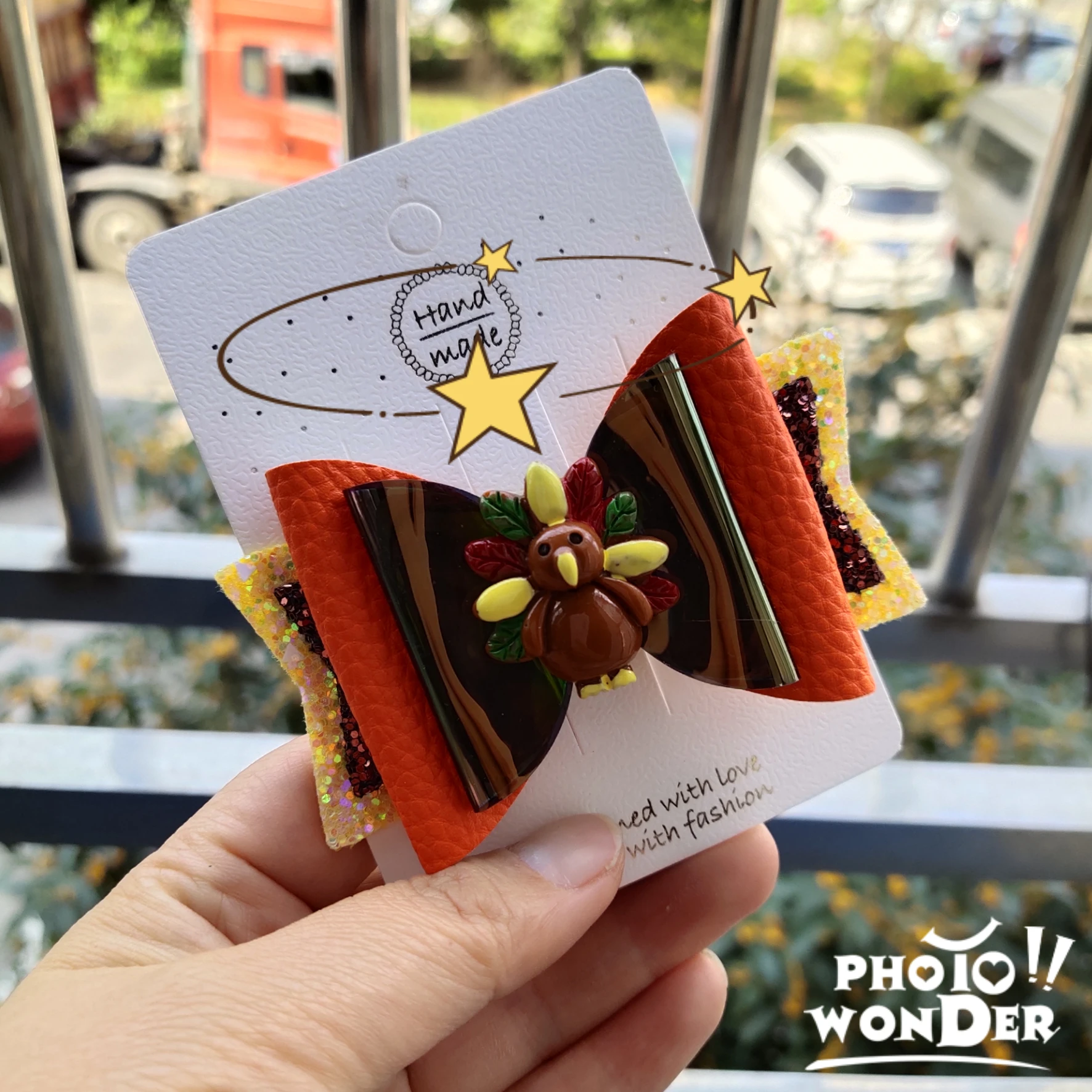 Банты для волос на День Благодарения повязка голову с бантом детей детские