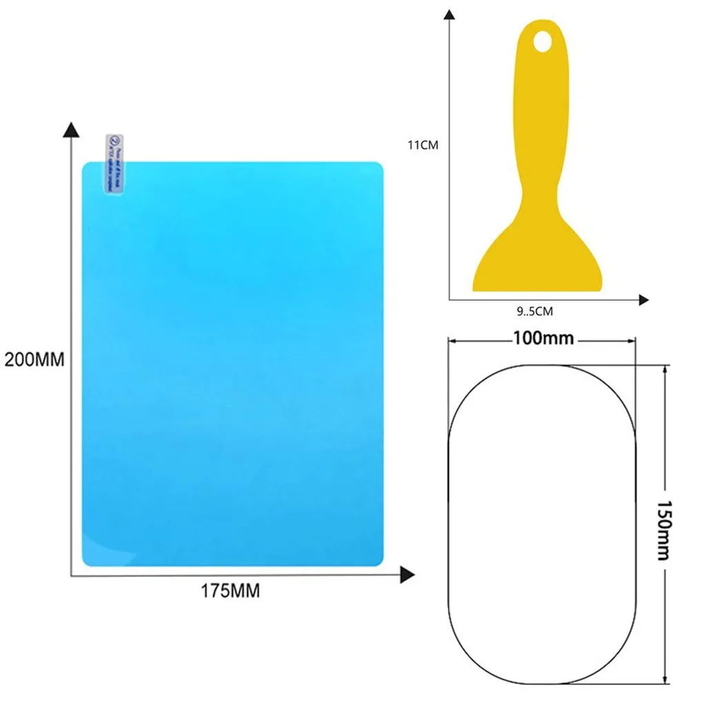 2 шт./компл. Автомобильная противотуманная наклейка заднего вида s прозрачная