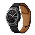 Ремешок кожаный для Samsung Galaxy Watch 46 мм, браслет для Gear S3 frontier band, Huawei watch gt 2 46 мм GT2, 22 мм