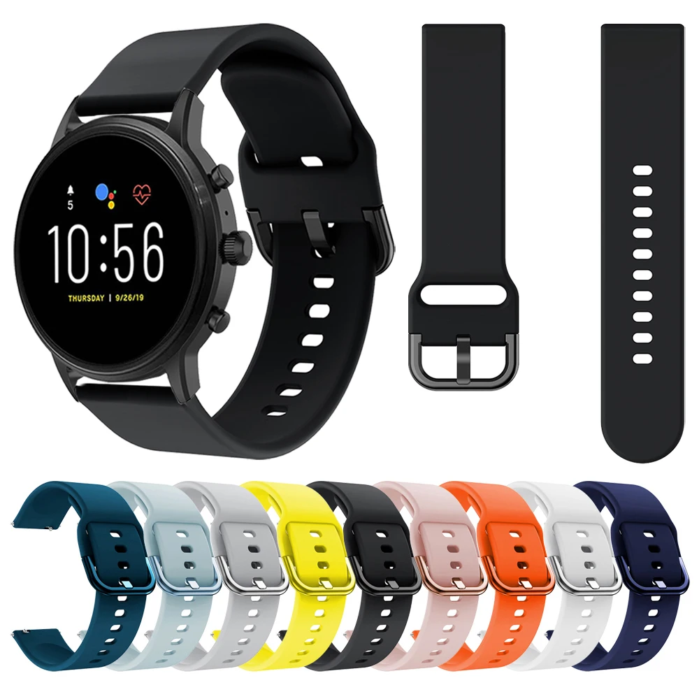 

Soft Silicone Strap For Fossil Gen 5 Wristband Gen5 Carlyle/Julianna/Garrett/Carlyle HR Band Bracelet Watchband Accessories