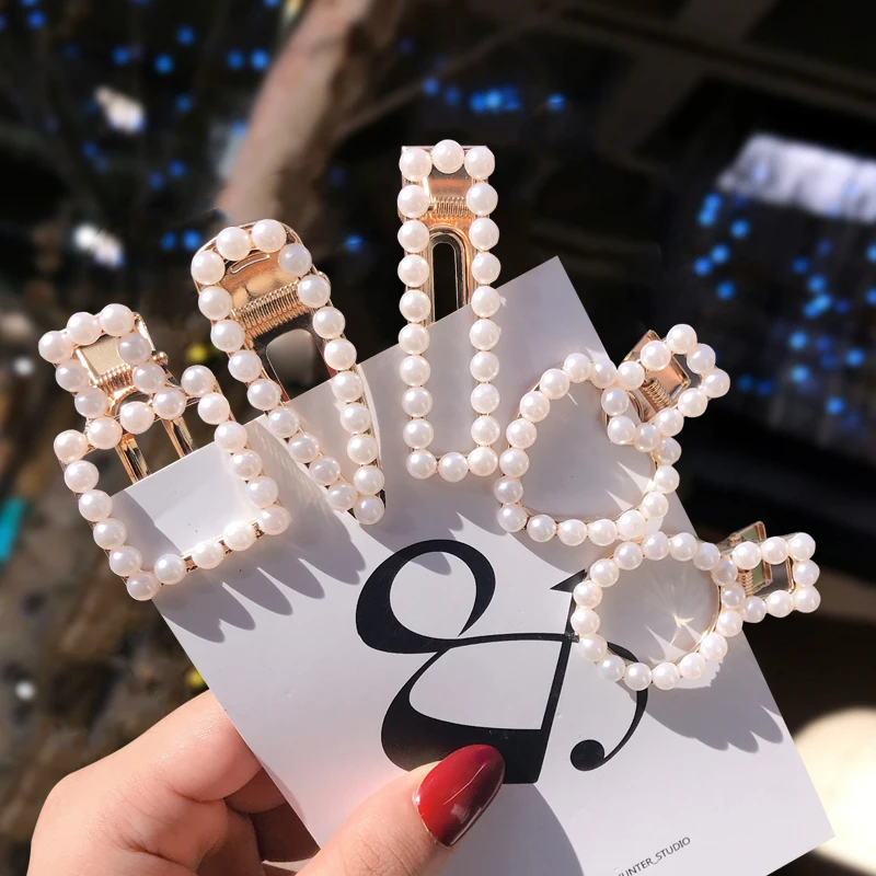 Набор женских аксессуаров для волос с имитацией шпильки жемчугом 3/5 наборов |