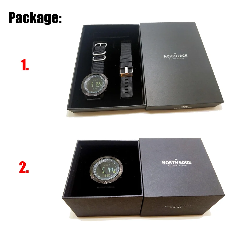 NorthEdge часы умные цифровые водонепроницаемые альпинистские плавательные