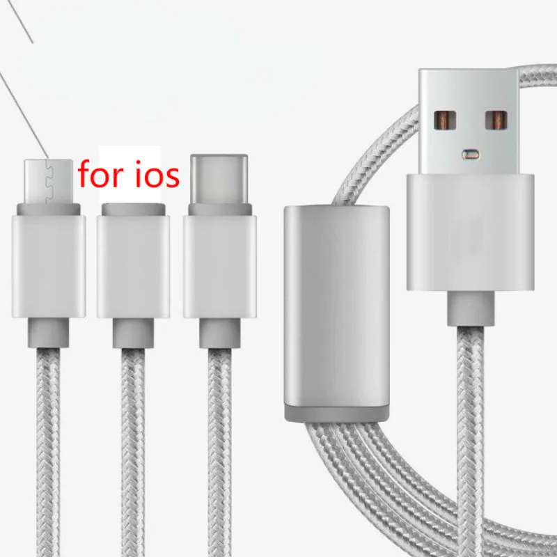3 в 1 USB кабель для мобильных телефонов А 2 м|Кабели телефонов| |