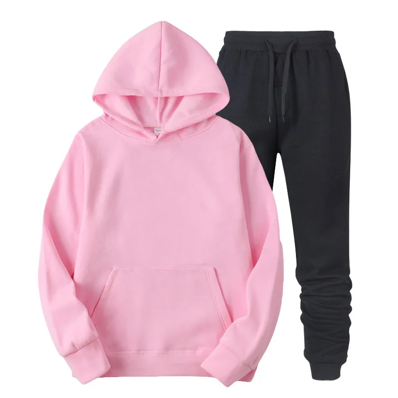 

2021 Fashion New Men's Hoodie Sports Suit Cotton Drawstring Sportswear Trend Fashion Autumn and Winter Long sleeve Pullover Suit