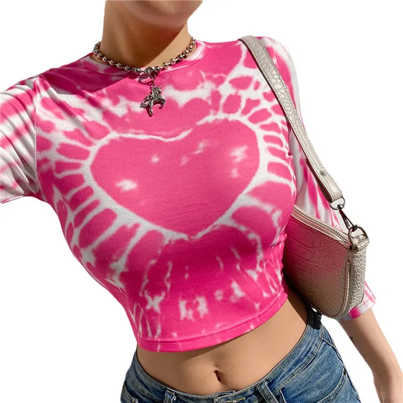 Женская Повседневная футболка с длинным рукавом модные топы круглым вырезом и