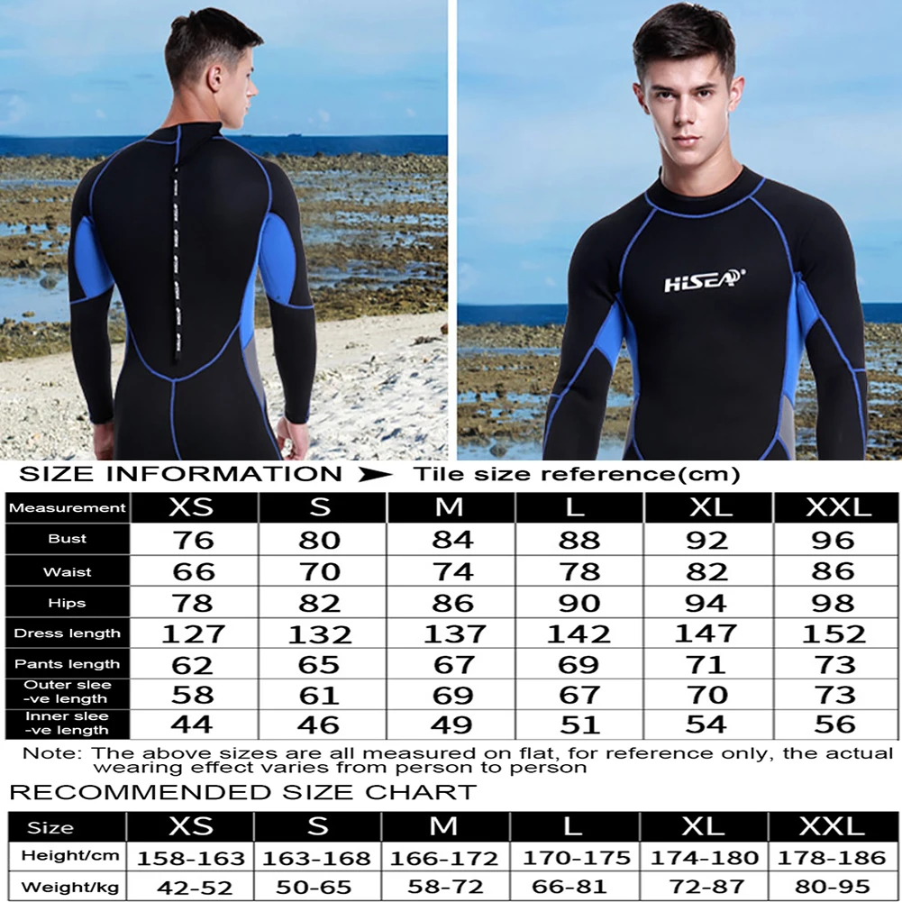 Неопреновый гидрокостюм с защитой от солнца 3 мм для дайвинга серфинга плавания