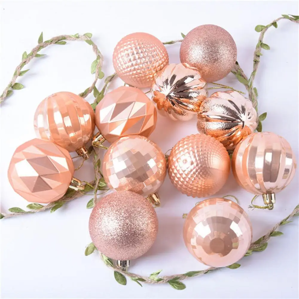 

12Pcs Xmas Tree Decorative Ball Hanging Pendant Home Ornaments New Year Gift Festive Party Supplies Home Garden 2021