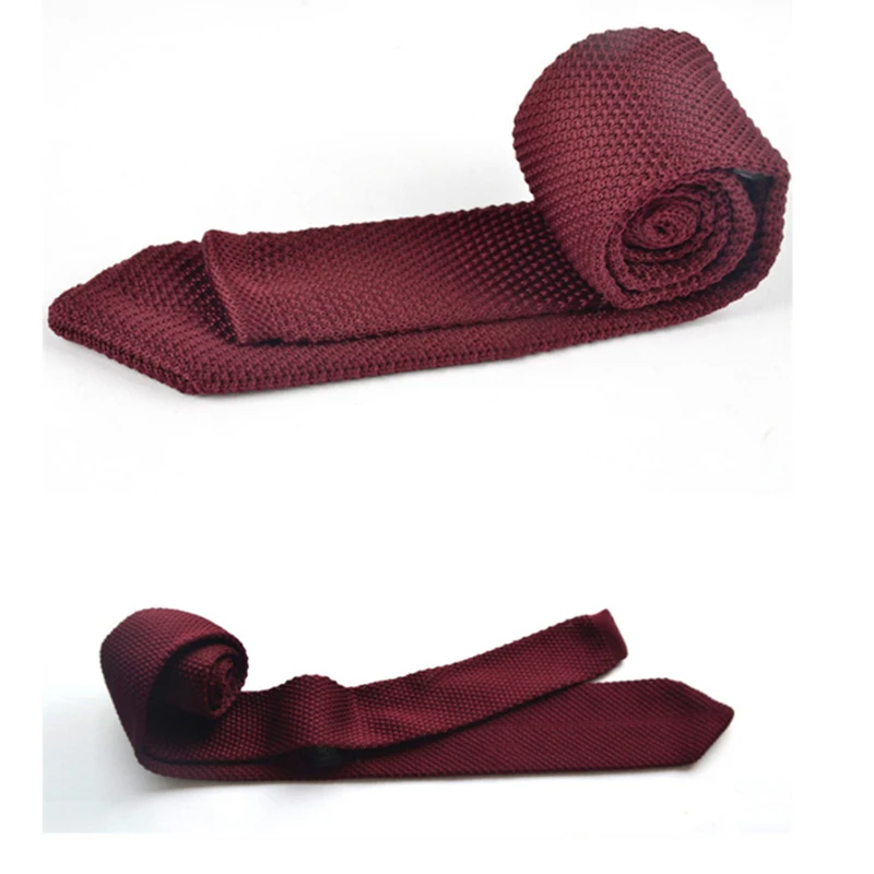 

Fashion Men's Colourful Tie Knit Knitted Ties Necktie Solid Color Narrow Slim Skinny Woven Plain Cravate Narrow Neckties