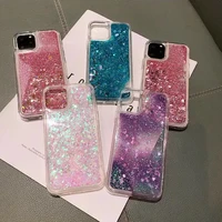 new fashiong for phone cases glitter waterfall bling glitter quicksand for iphone 12 11 8 7p 11 pro max clear glitter phone case