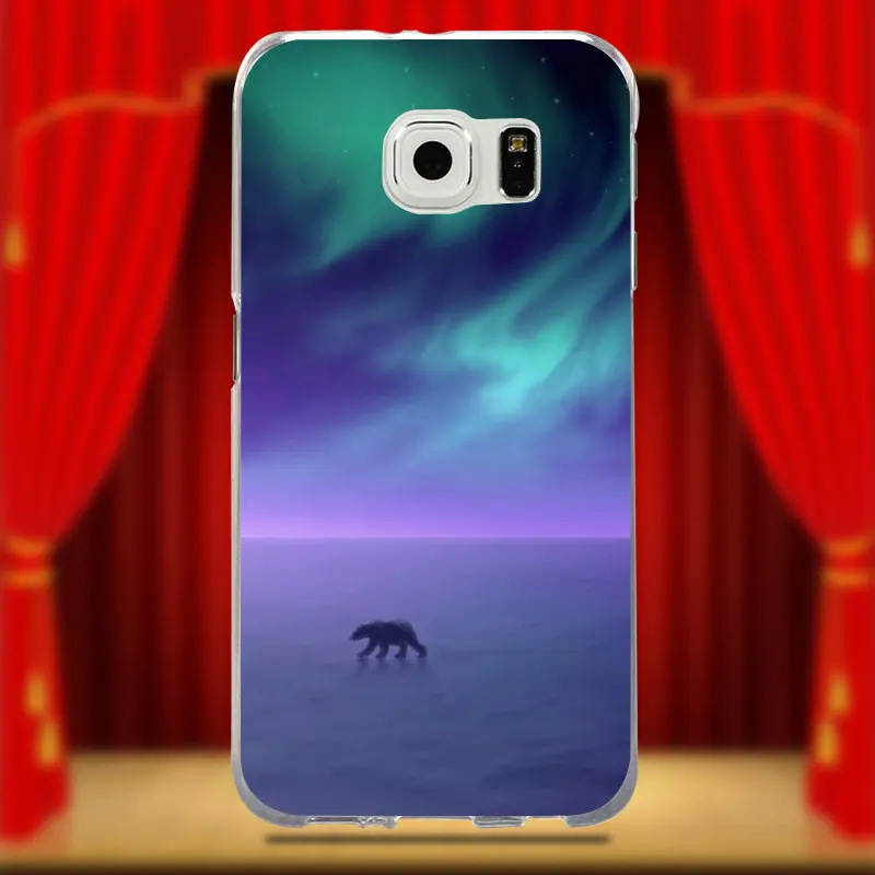 Милые мягкие силиконовые чехлы из ТПУ с белым полярным медведем для телефонов Samsung Galaxy S2 S3 S4 S5 Mini S6 S7 S8 S9 Edge Plus