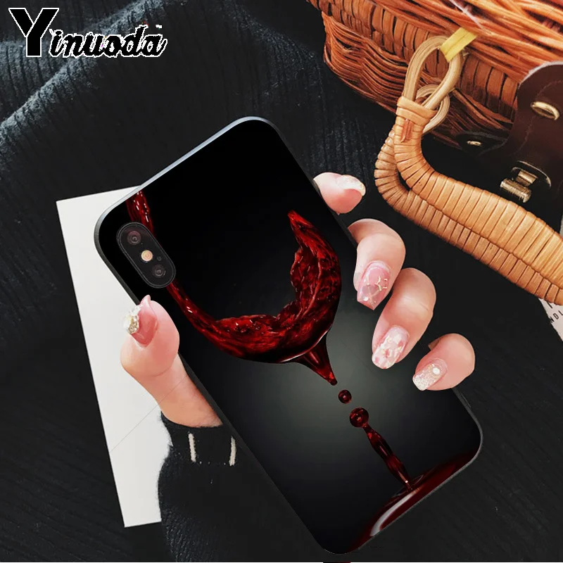 A11 Yinuoda Coffee Wine Cup Novelty Fundas Phone Case Cover for Apple iPhone 8 7 6 6S Plus X XS MAX 5 5S SE XR 11 11pro - Цвет: A11