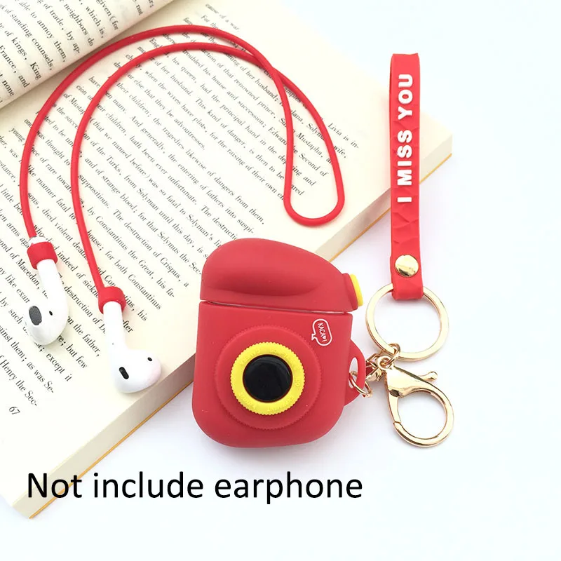 15-XiangJi-red Чехол для Apple AirPods i11 i13 i10 TWS Крышка для наушников корпусы гарнитурные с брелок для AirPods iX i12 зарядная коробка - Цвет: 15-XiangJi-red