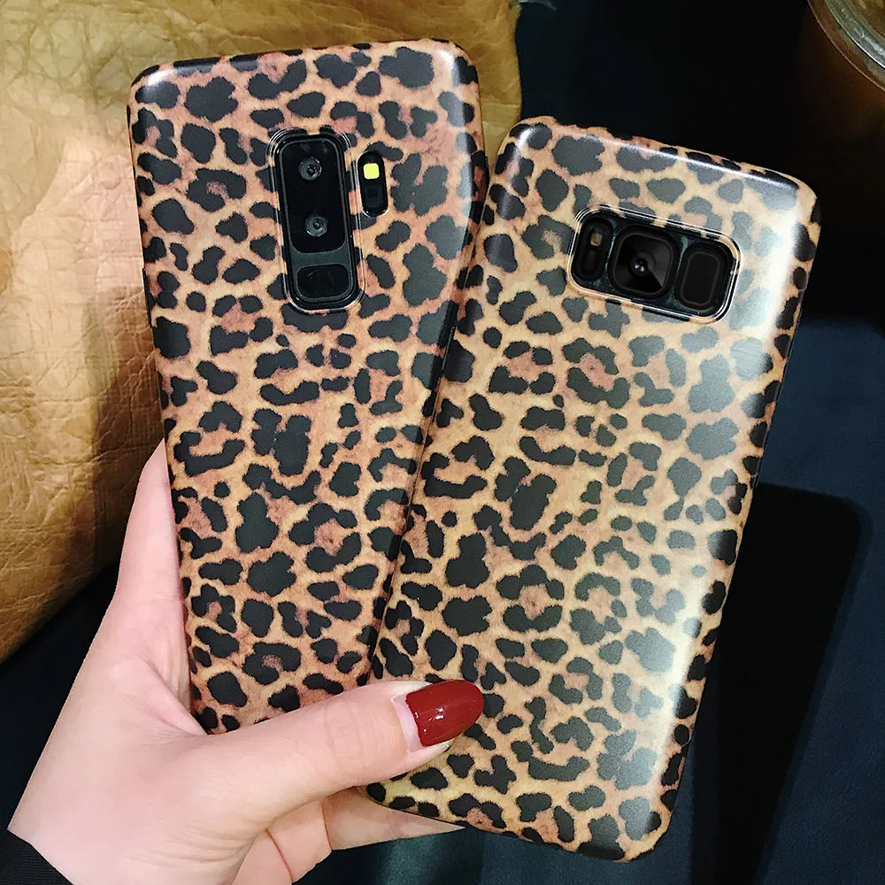 LAPOPNUT телефонные чехлы для samsung Galaxy S10 S9 S8 Plus Леопардовый принт тонкий противоударный гибкий матовый Силиконовый чехол