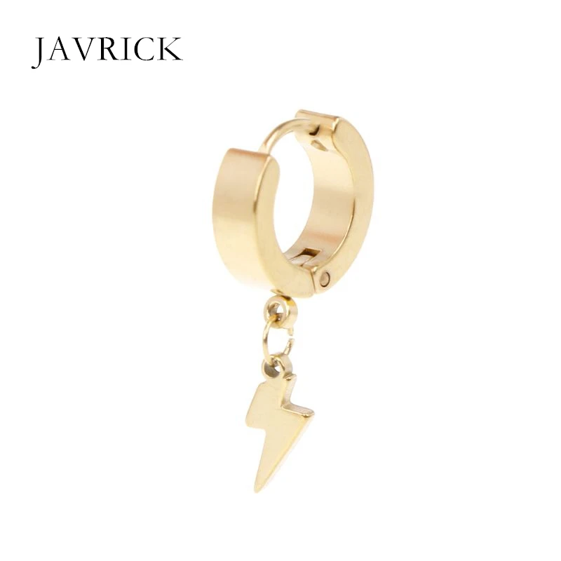 Серьги гвоздики в стиле панк подвеска с молнией хип хоп антиаллергенные