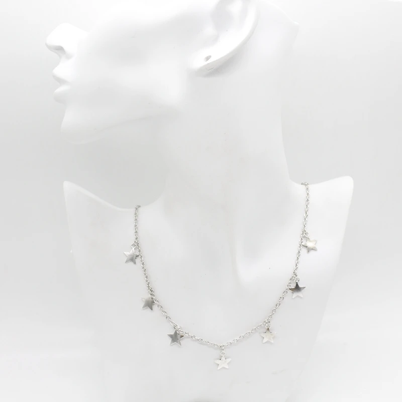 

New fashion charm star necklace pendant necklace female necklace simple jewelry female five-pointed star jewelry