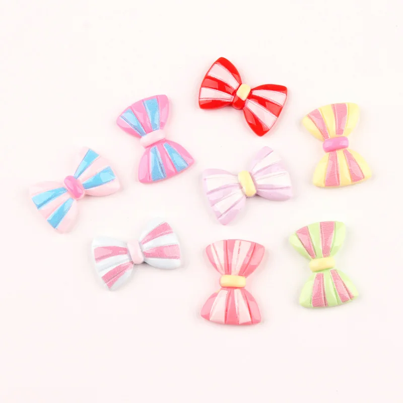 10 шт. Симпатичные Подвески в виде банта для девушек заколка волос ювелирные