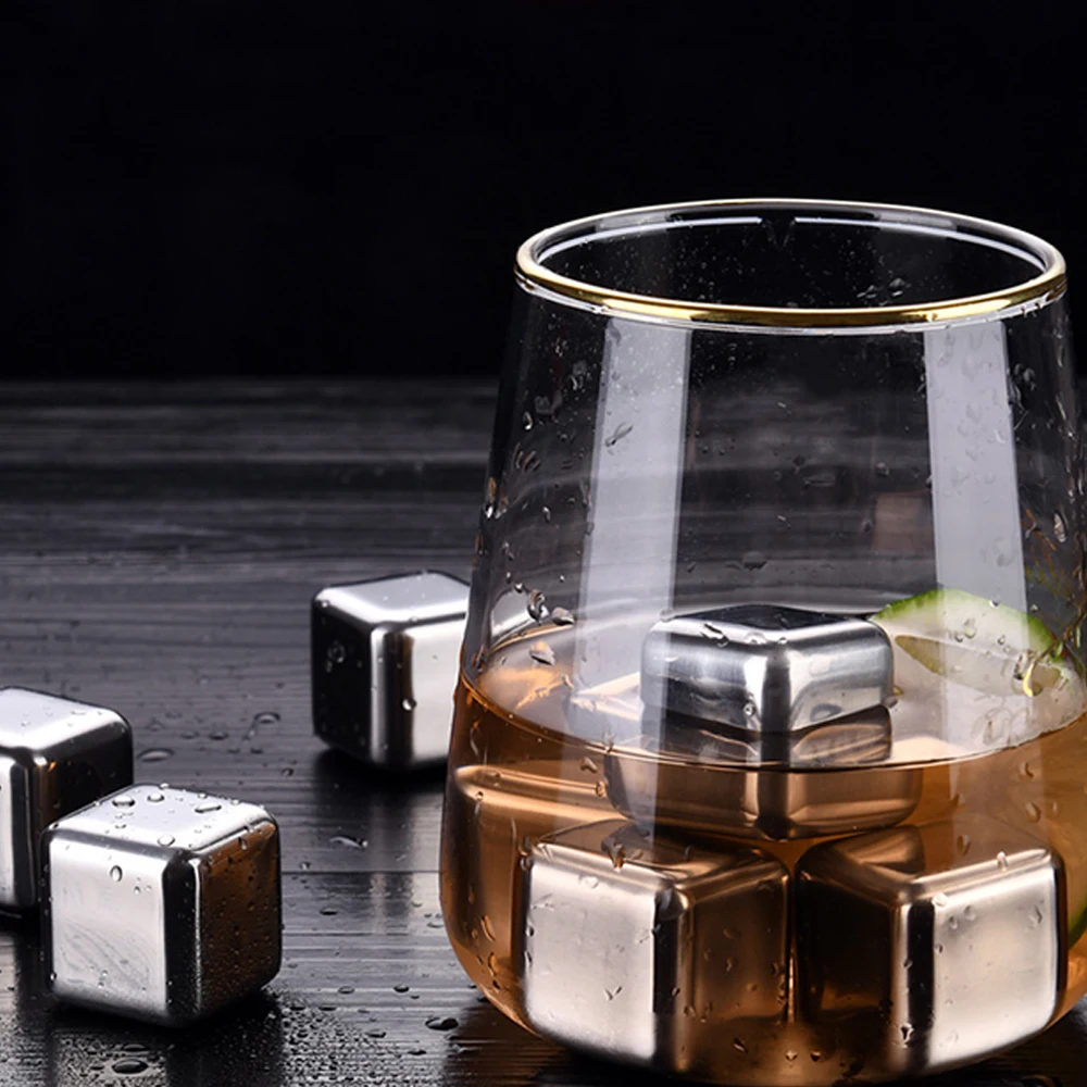 1 шт. многоразовые Нержавеющая сталь кубики льда металла Холодное сердце башня