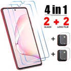 Закаленное стекло 4 в 1 для Samsung M31, M21, M51, M31S, M11, защита экрана камеры для Samsung A71, A51, A52, A72, 5G A21S, A31, A32, стекло