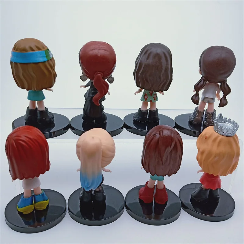 8 шт./компл. KPOP Корейская прекрасная звезда Лиза розовая Дженни изоо фигурка кукла