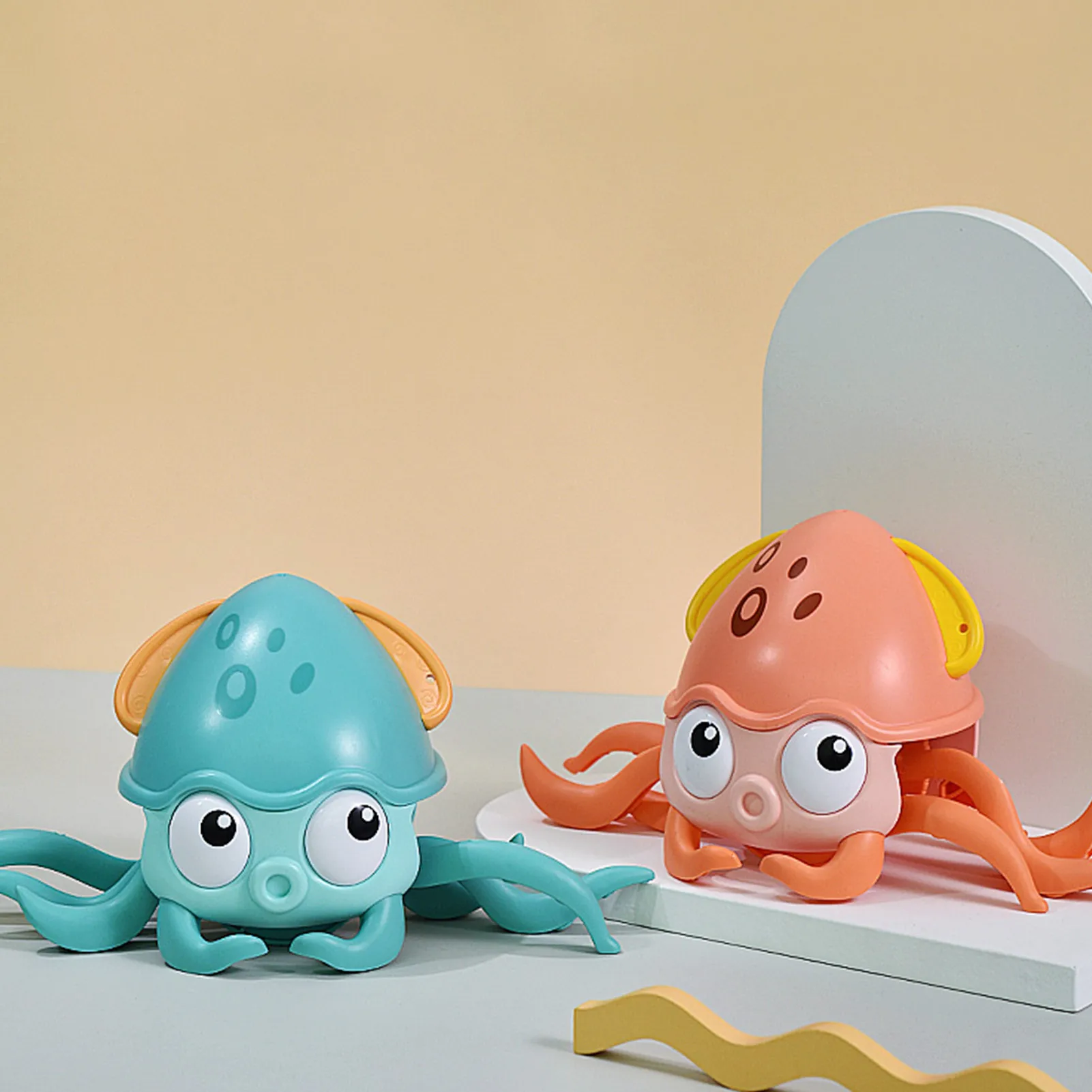 

Swimming Octopus Toy 2 In 1 Floating Swimming Cartoon Bathtub Children's Toys Drag Walking Beach Toys