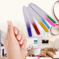 top quality crystal glass plastic nail file two sided manicure lightweight and durable compact polishing tool set nail art tool