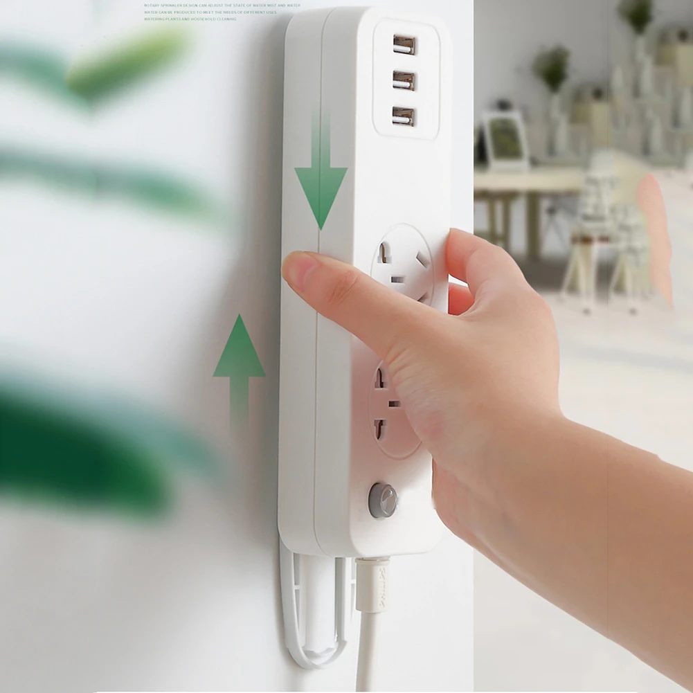 4 шт. самоклеющиеся настольные Розетки держатель кабельный менеджер мощность