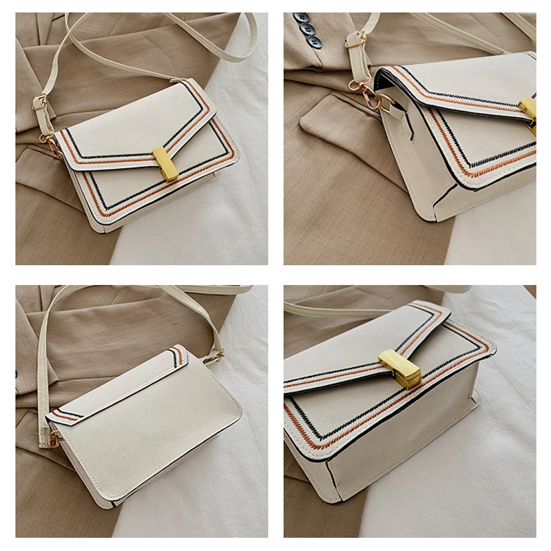 

2021 New Popular Flap Shoulder Bag Fashion Designer Handbags PU Leather Crossbody Bags for Women Casual Travel Lady Bag Luxury