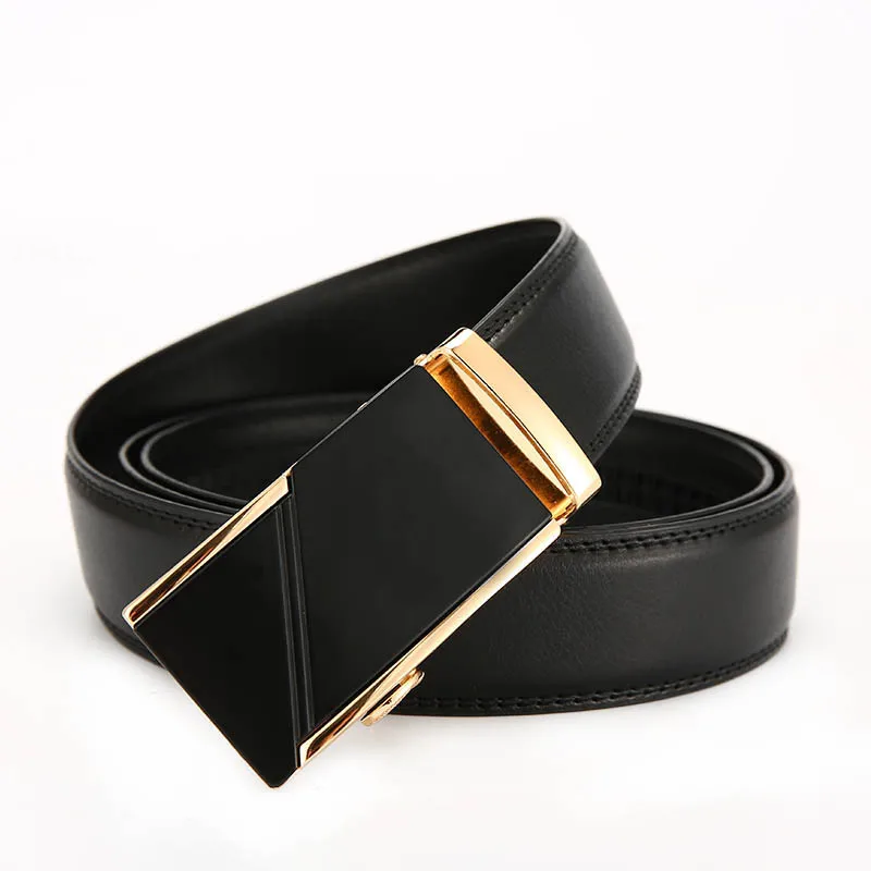 High Quality Men Belt Original Pure Genuine Leather Luxury Brand  Vintage Pin Buckle Waist Belts for male