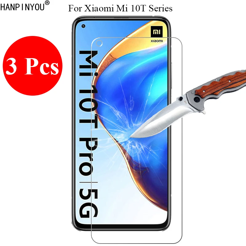 

Закаленное стекло для Xiaomi Mi 10T Pro Lite 5G, 6,67 дюйма, 3 шт./лот, 9H, 2.5D, защитная пленка